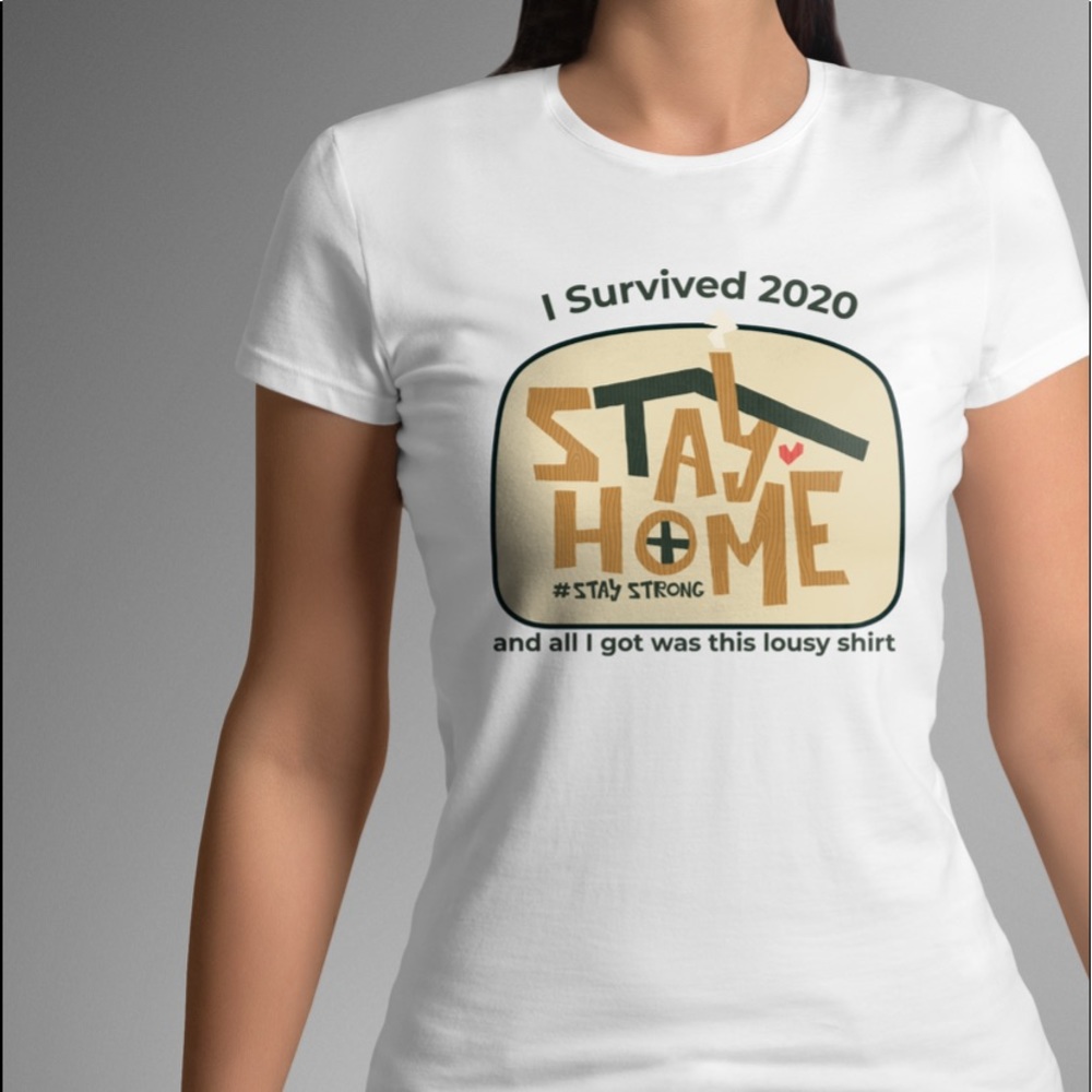2020 I survived Tee Shirt. The brand is Port.